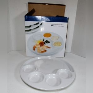 🌞TRUDEAU VINTAGE STONEWEAR ENTERTAINMENT FONDUE SET